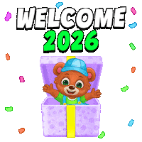 New Year Happy Holidays Sticker by Lucas and Friends by RV AppStudios