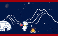 BellabuBear polar bear marshmallow winter collection bellabubear GIF