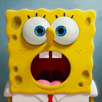 Surprised Spongebob Squarepants GIF by The SpongeBob Movie: Sponge On The Run