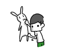 punch rabbit Sticker by nothingwejun