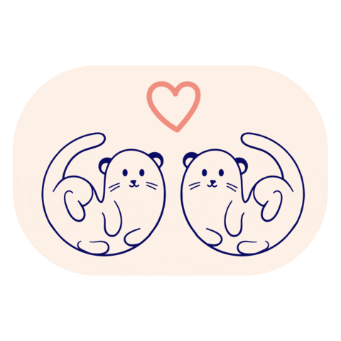 otterhalf otters otterhalf Sticker