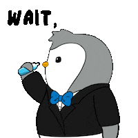 Confused Wait What Sticker by Pudgy Penguins