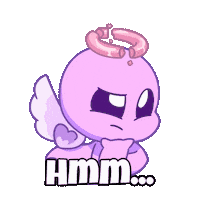 Think Question Mark Sticker by Christophers Genie