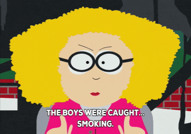 gotcha smoking GIF by South Park 