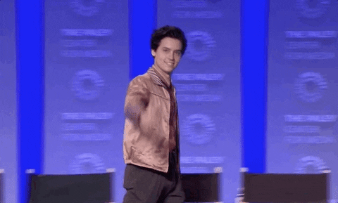 Cole Sprouse Hello GIF by The Paley Center for Media