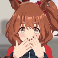 Umamusume Blushing GIF