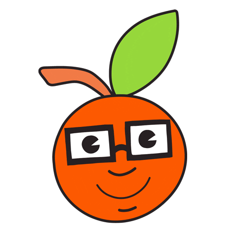 Orange Fruit Sticker by Jarritos