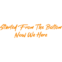 Monday Motivation Started From The Bottom Now We Here Sticker by DOPE Boxing