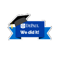 College Life Graduation Sticker by DePaulU