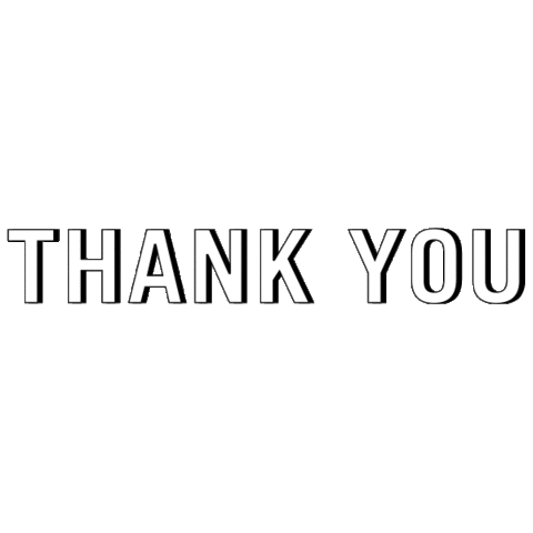 Thank You Sticker by STAN STUDIOS