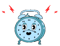 luaart time wake up clock alarm Sticker