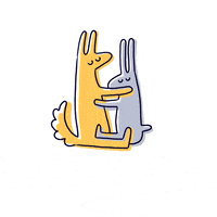 sashka_draws love kiss animal couple GIF