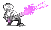 Pew Pew Pink Sticker by WTFrame Comics