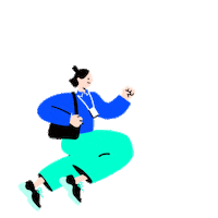 Jump Running Sticker by Wanted