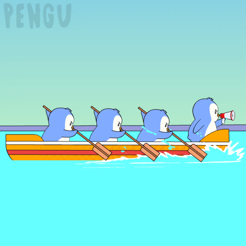 Huddle Up War GIF by Pudgy Penguins