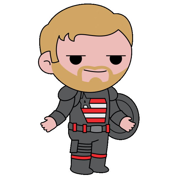 John Walker Shrug Sticker by Marvel Studios