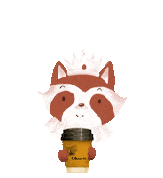 okurucoffee hot coffee drink morning Sticker