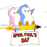 April Fools Penguin Sticker by Pudgy Penguins