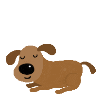 Sleepy My Dog Sticker by Kazoo Pet