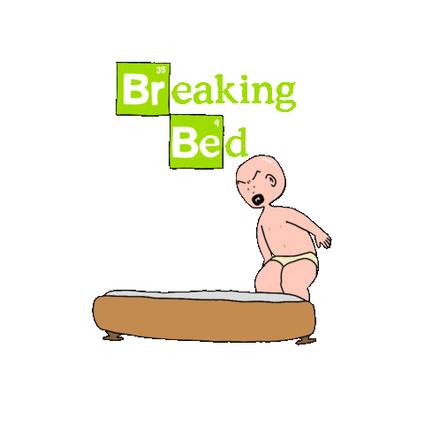 tokoracil bed breaking bad walter white breakingbad Sticker