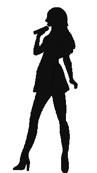 Woman Sing Sticker