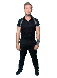Ian H Watkins Shrug Sticker by Steps