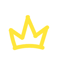 Overtraw yellow crown overtraw kiwily Sticker