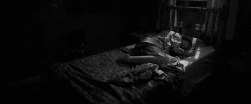 black and white ghost GIF