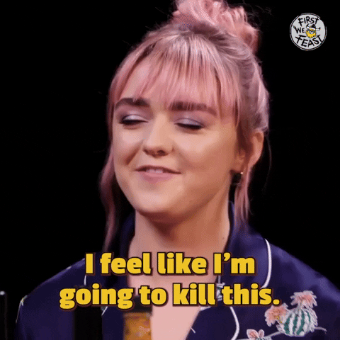 Maisie Williams Kill GIF by First We Feast