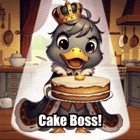 Happy Cake Boss GIF by sirduckbeth