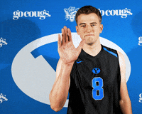 Waving Bye Bye GIF by BYU Cougars