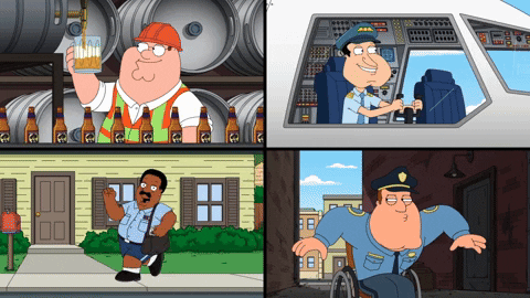 Peter Griffin Drinking GIF by Family Guy