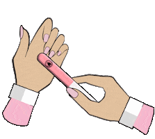 Hand Round Sticker by Depend Cosmetic