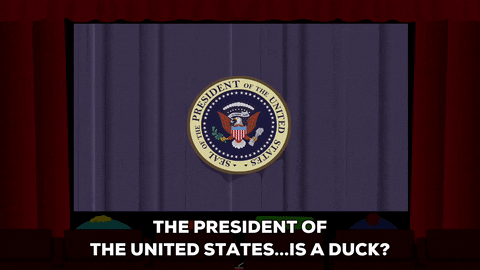 sick presidential seal GIF by South Park 