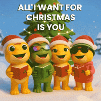 Merry Christmas Singing GIF by Turbo Toad