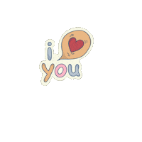 I Love You Heart Sticker