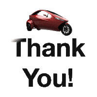 Electric Car Thank You Sticker by HelixMotors