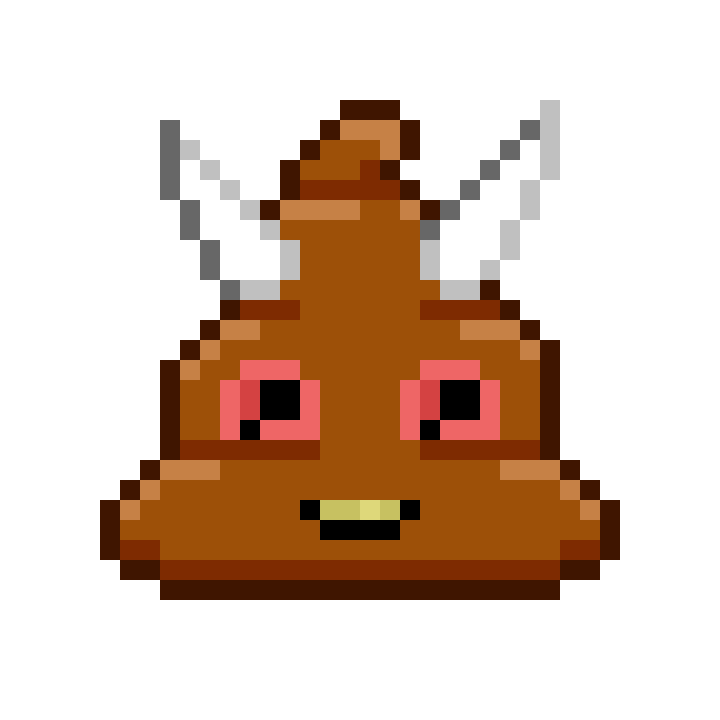 Art Shitting Sticker by Poopies.io