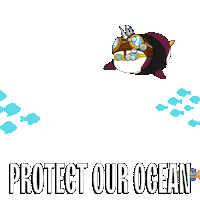 Ocean Reduce Sticker by Pudgy Penguins
