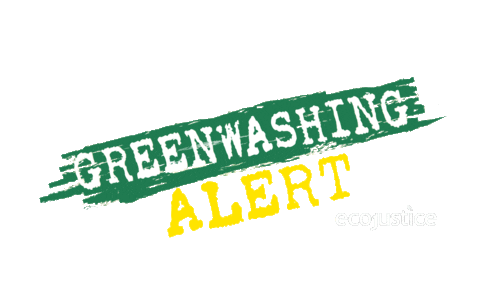 Lawsuit Green Washing Sticker by Ecojustice Canada