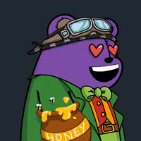 Happy In Love GIF by SuperRareBears