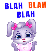 Blah Blah Blah Whatever Sticker by Lucas and Friends by RV AppStudios