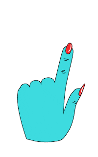 brunatiemi look up hand here Sticker