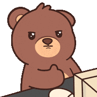 Happy Teddy Bear Sticker by BEARISH