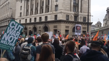 Thousands Gather for Anti-Austerity March in London