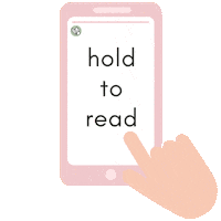 Hold To Read Sticker by Viltbloemist