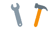 emojivid emoji construction hammer tools Sticker