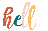 creannativa hello rainbow colors hallo Sticker