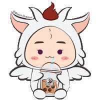 Boba Sticker by Black Dragon