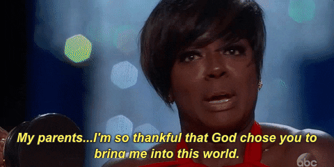 viola davis my parents im so thankful that god chose you to bring me into this world GIF by The Academy Awards